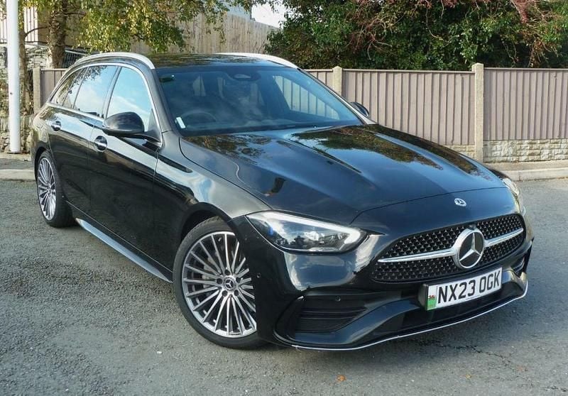 Black Used 2023 Mercedes C200 AMG Line Premium Estate | £29,240 (Expensive) - Image 1/4