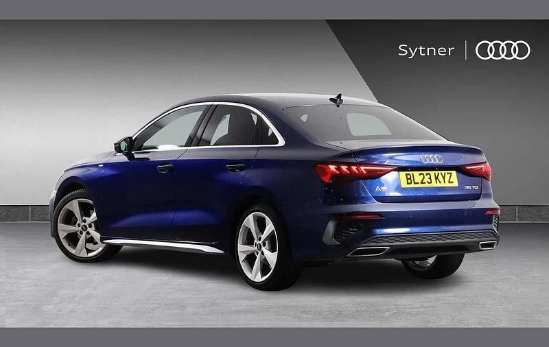 Used Audi A3 S-Line 150 HP (110 kW) 2023 Blue Sedan