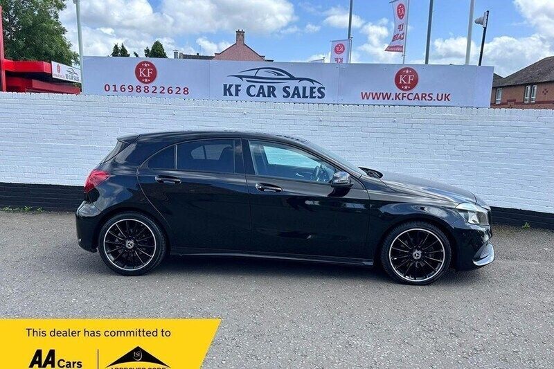 Black Used 2017 Mercedes A200 AMG line Hatchback | £12,495 (Good price) - Image 1/4