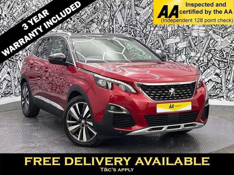 Red Used 2020 Peugeot 3008 Premium Hatchback | £13,495 (Fair price) - Image 1/2