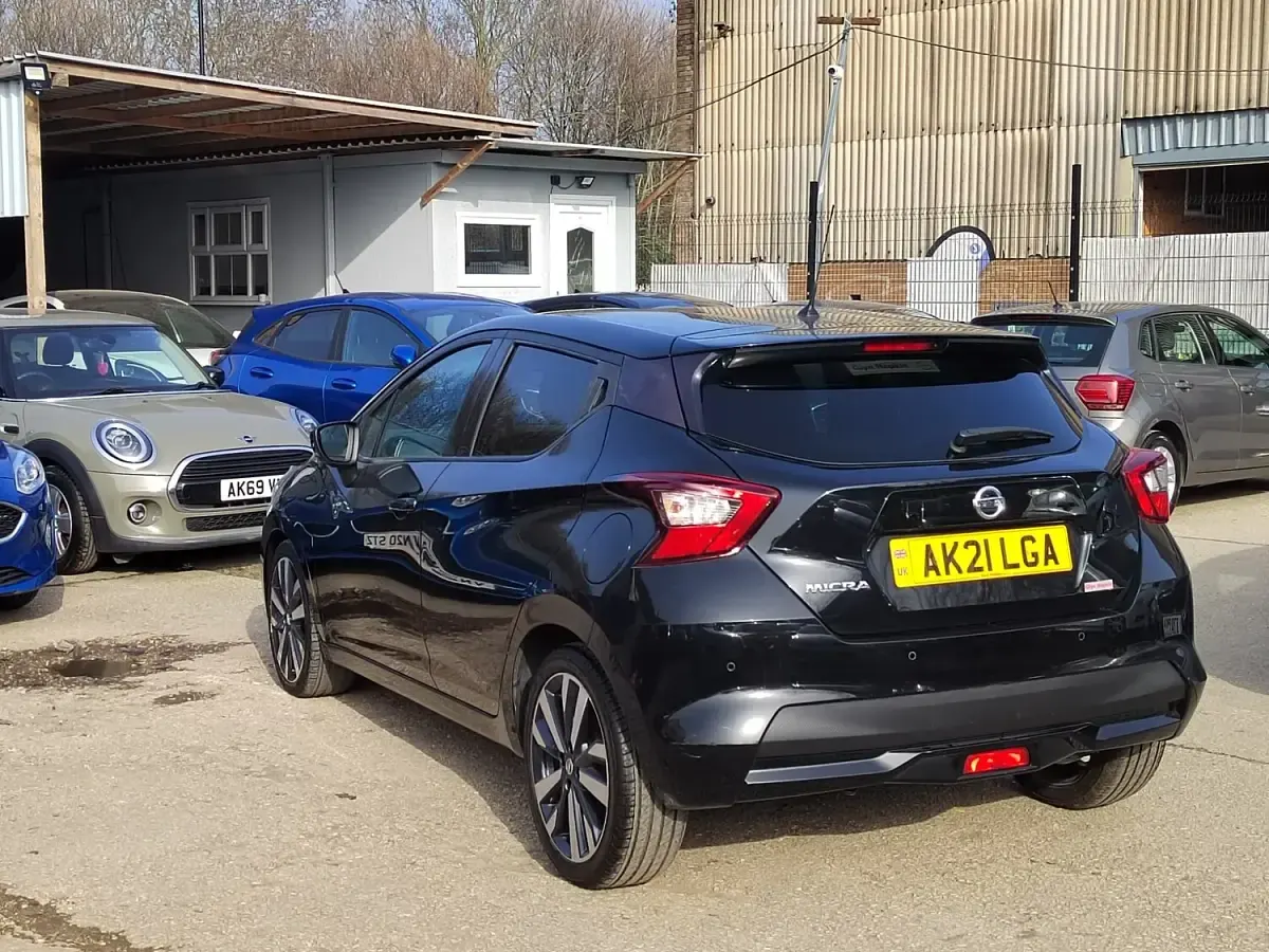 Used Nissan Micra Tekna 91 HP (66 kW) 2021 Black Hatchback