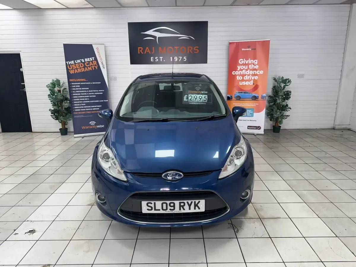 Used Ford Fiesta Zetec 96 HP (70 kW) 2009 Blue Hatchback