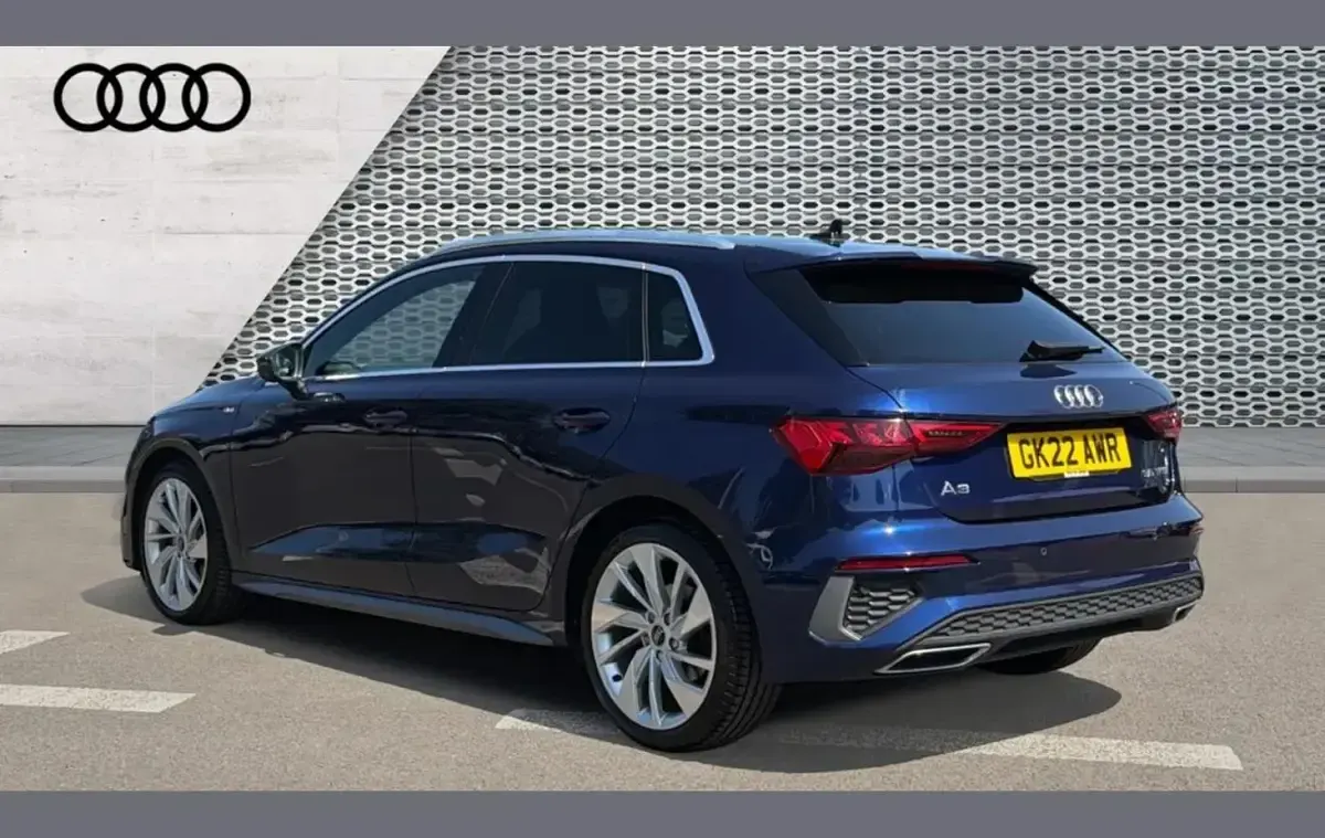 Used Audi A3 S-Line 147 HP (108 kW) 2022 Blue Sedan