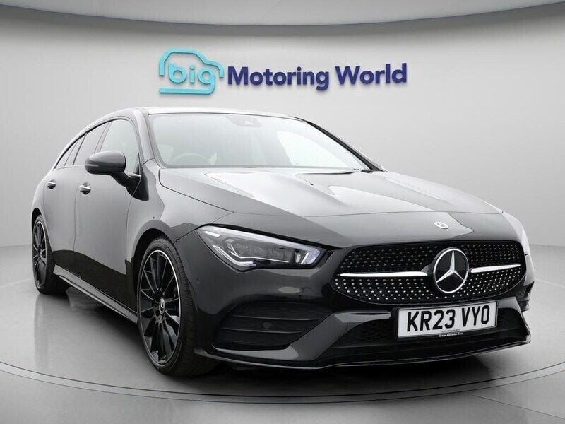 Black Used 2023 Mercedes CLA200 Shooting Brake AMG line Estate | £26,800 (A bit pricey) - Image 1/4