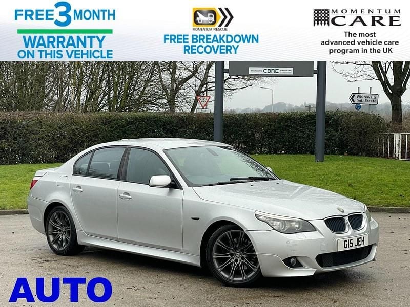 Used BMW 520 M Sport 177 HP (130 kW) 2008 Silver Sedan