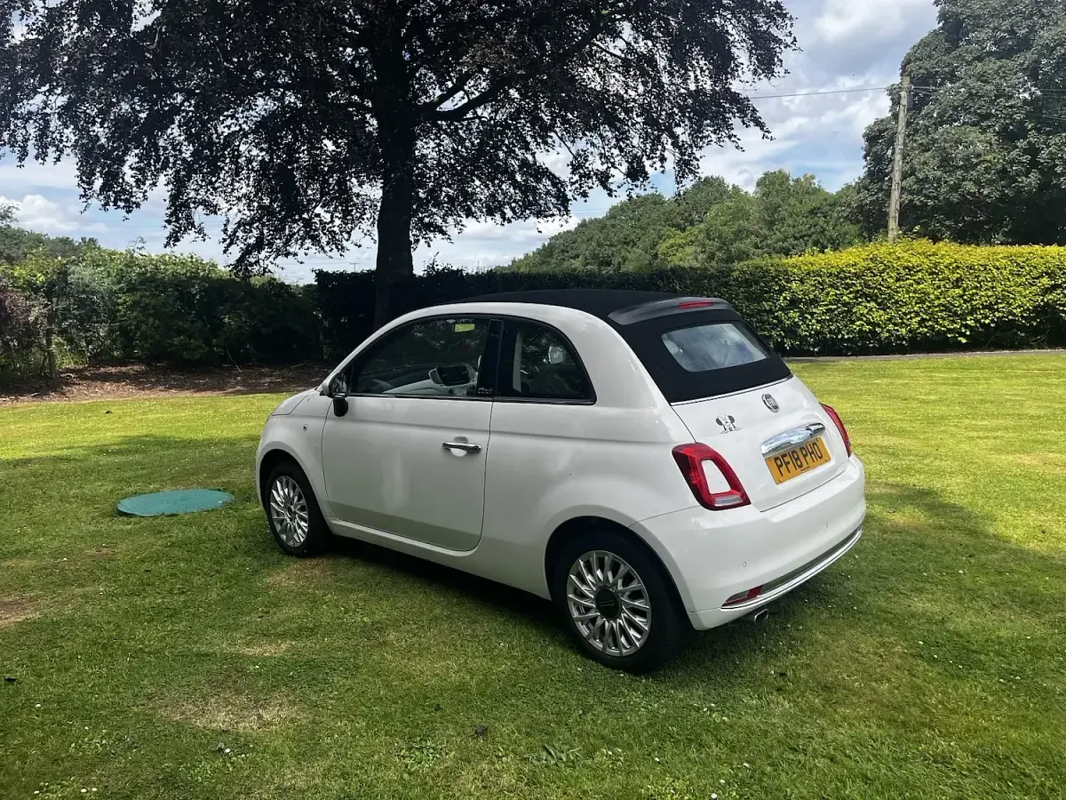 Used Fiat 500C Lounge 69 HP (50 kW) 2018 White Cabriolet