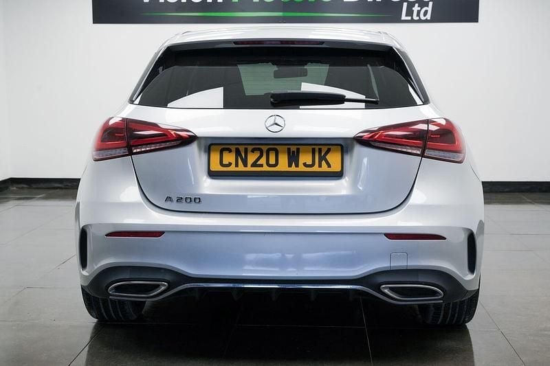 Used Mercedes A200 AMG line 163 HP (119 kW) 2020 Silver Hatchback