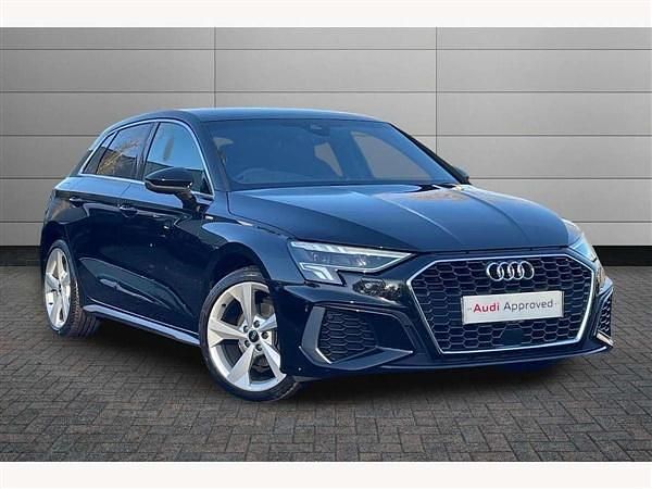 Black Used 2022 Audi A3 S-Line Hatchback | £22,695 (Fair price) - Image 1/4