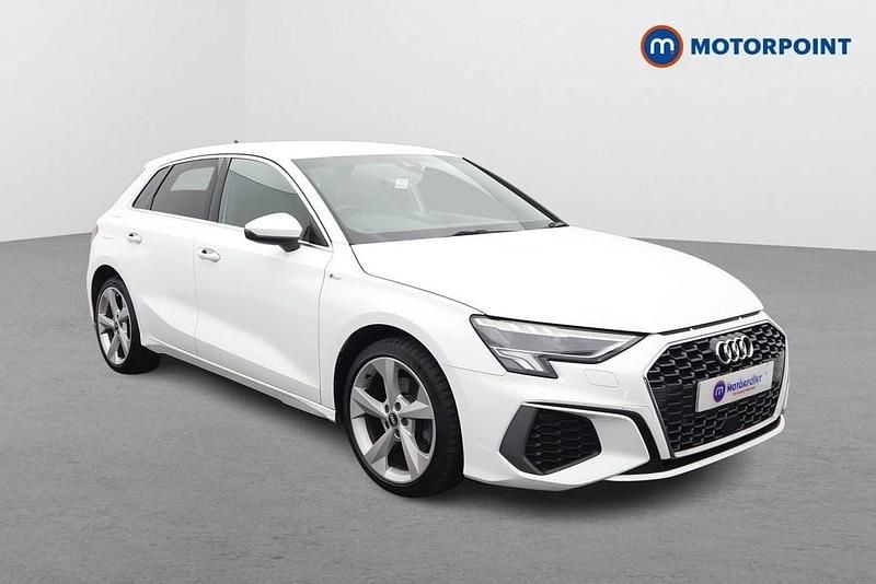 Used Audi A3 e-tron S-Line 2021 White Hatchback