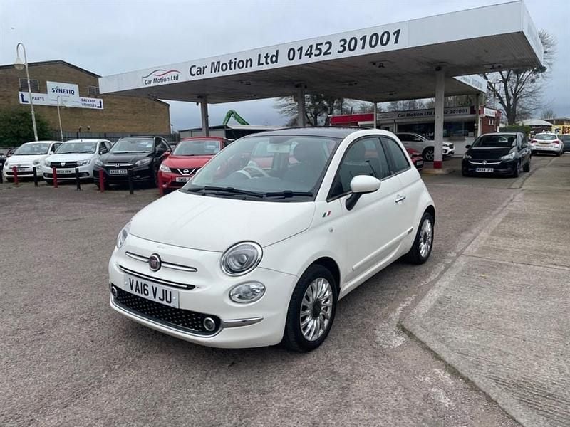 Used Fiat 500 Lounge 69 HP (50 kW) 2016 White Hatchback
