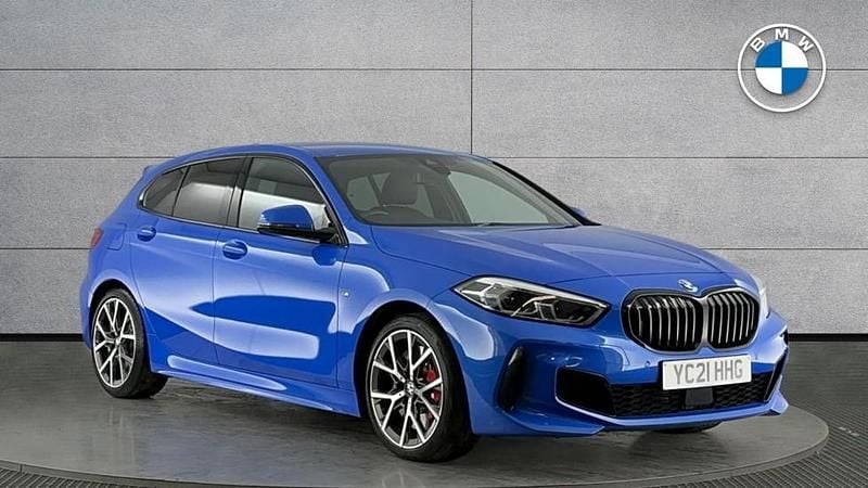 Blue Used 2021 BMW 128 M Sport Hatchback | £22,990 (Fair price) - Image 1/4