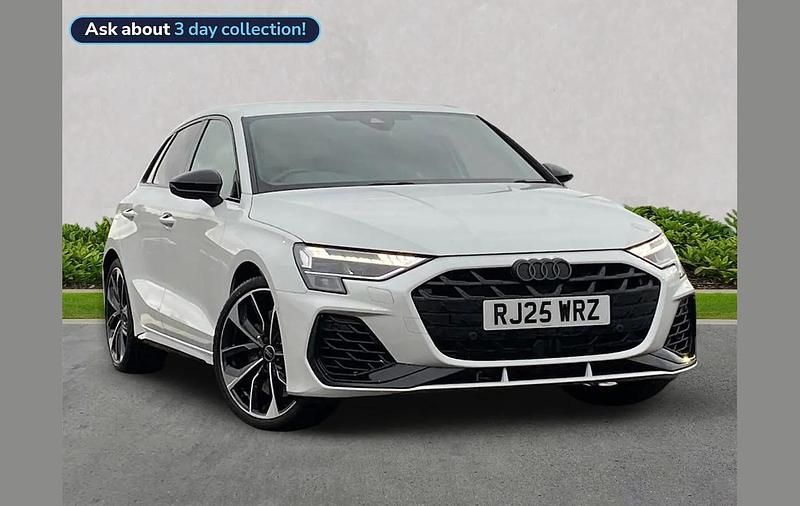White Used 2025 Audi S3 Sportback Black Edition Hatchback | £40,588 (Good price) - Image 1/4