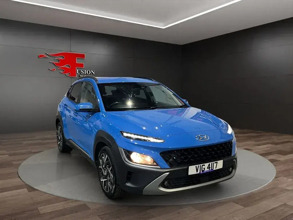 Used Hyundai Kona Premium 141 HP (103 kW) 2021 Blue SUV