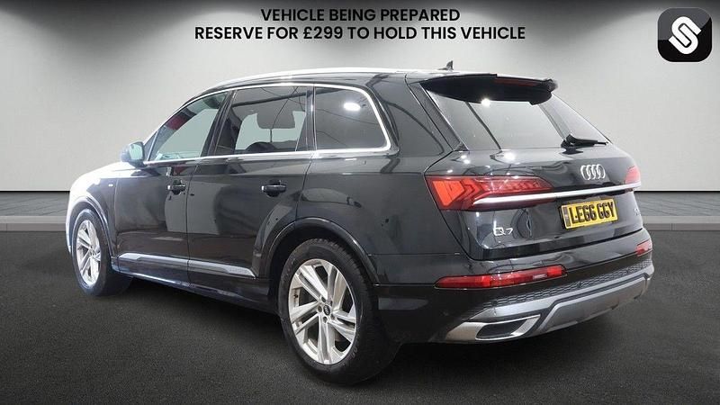 Used Audi Q7 S-Line 231 HP (169 kW) 2021 Mythos black metallic/mythos black metallic SUV