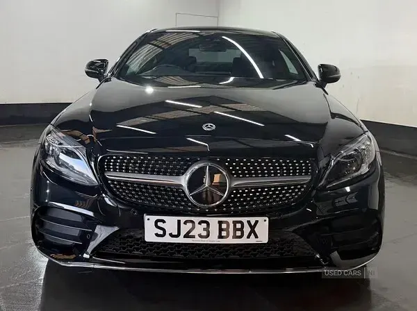Used Mercedes C200 AMG line 184 HP (135 kW) 2023 Black Coupe