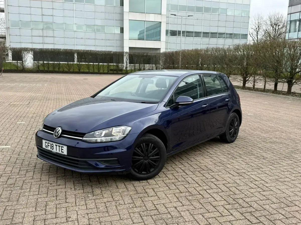 Begagnad VW Golf VII S 125 HK (91 kW) 2018 Blå Halvkombi