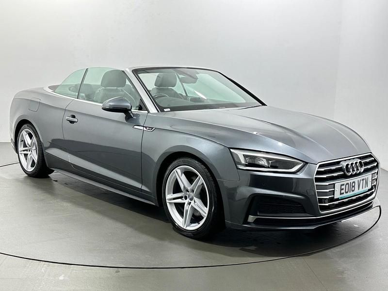 Used Audi A5 Cabriolet S-Line 190 HP (139 kW) 2017 Grey Cabriolet