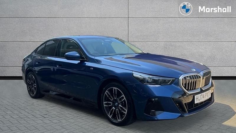 Phytonic blue metallic paint Used 2025 BMW 530e M Sport Sedan | £50,991 - Image 1/4