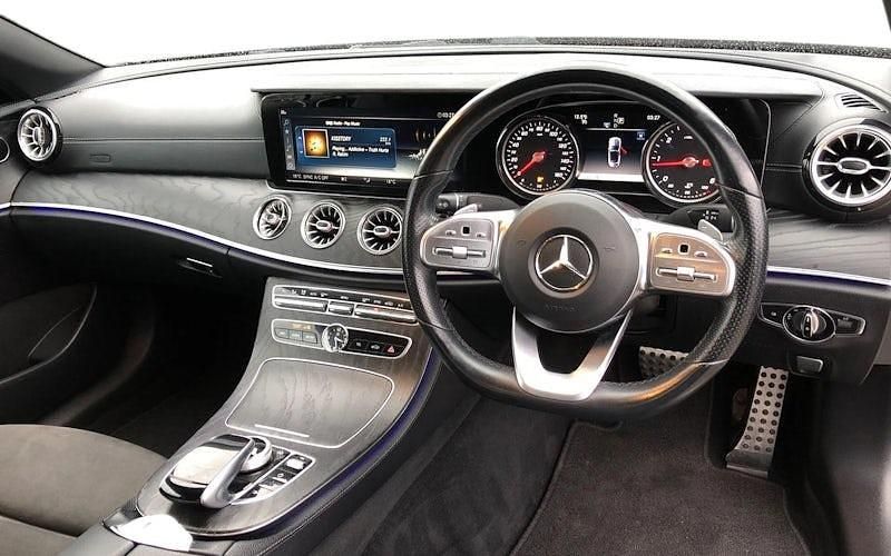 Used Mercedes E220 AMG line 194 HP (142 kW) 2018 Black Cabriolet