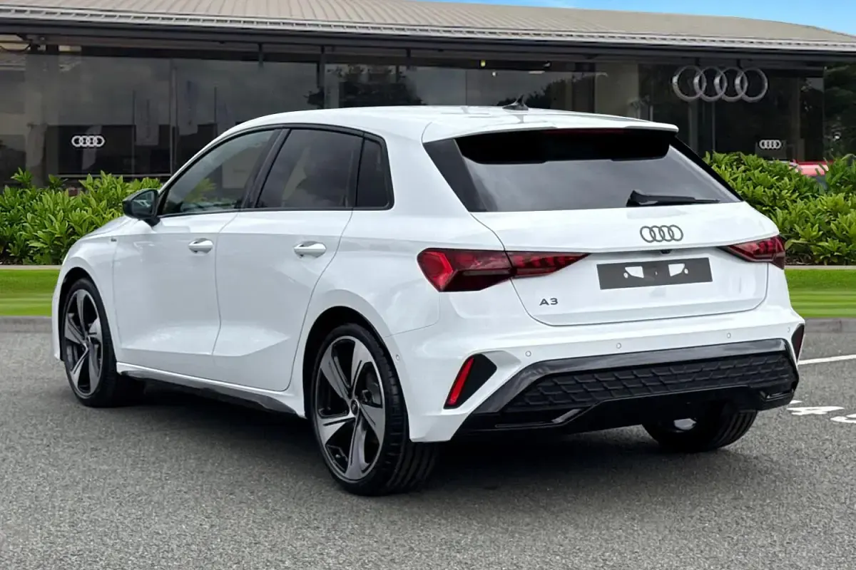 New Audi A3 Sportback Black Edition 2026 White Hatchback