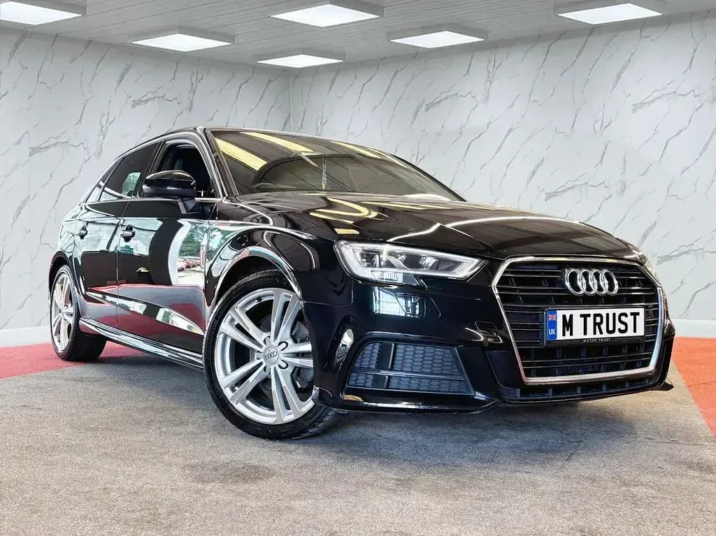 Used Audi A3 Sportback S-Line 150 HP (110 kW) 2019 Black Hatchback