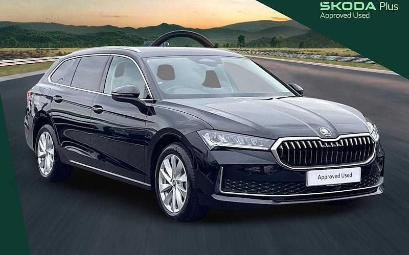 Black Used 2025 Skoda Superb SE Technology Estate | £29,350 (Expensive) - Image 1/4