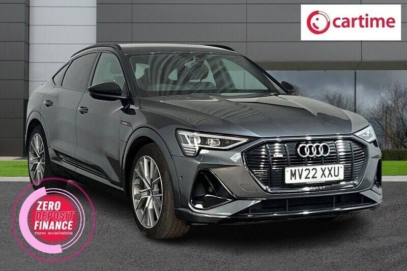 Grey Used 2022 Audi e-tron Black Edition SUV | £24,990 (Fair price) - Image 1/3