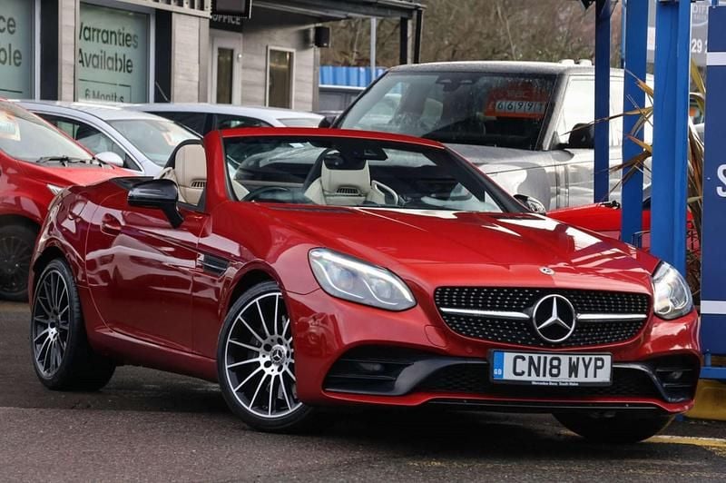 Used Mercedes SLC300 AMG line 2018 Red Cabriolet