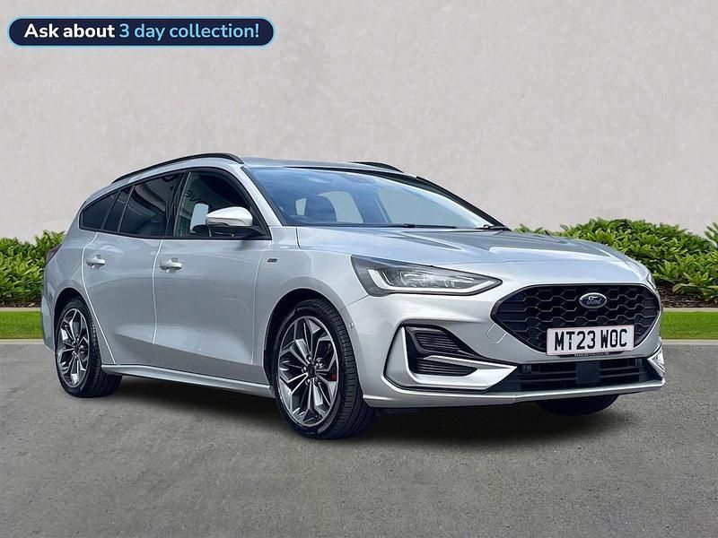Silver Used 2023 Ford Focus ST-Line X Estate | £18,749 (Fair price) - Image 1/4