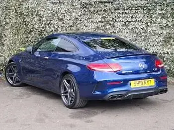 Used Mercedes C63 AMG Premium 476 HP (350 kW) 2018 Blue Coupe