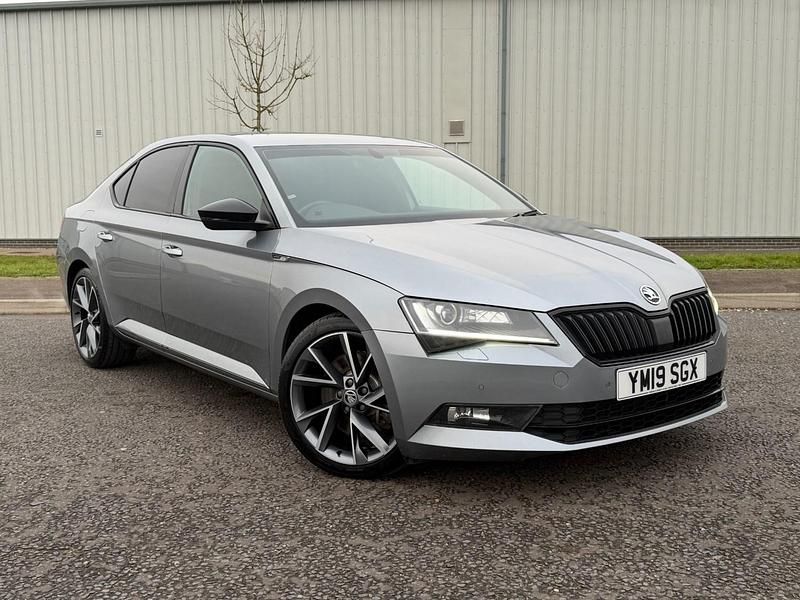 Grey Used 2019 Skoda Superb SportlinePlus Hatchback | £21,995 (A bit pricey) - Image 1/4