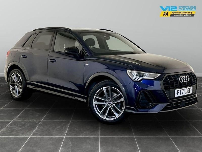 Blue Used 2022 Audi Q3 Black Edition SUV | £17,295 (Good price) - Image 1/2