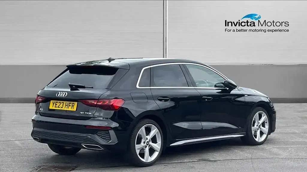 Used Audi A3 S-Line 110 HP (80 kW) 2023 Black Sedan
