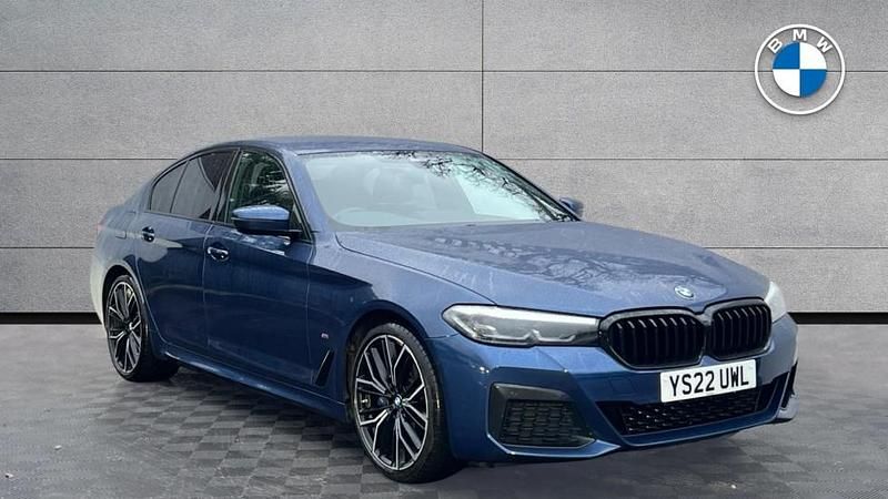 Blue Used 2022 BMW 520 M Sport | £31,490 (Expensive) - Image 1/4