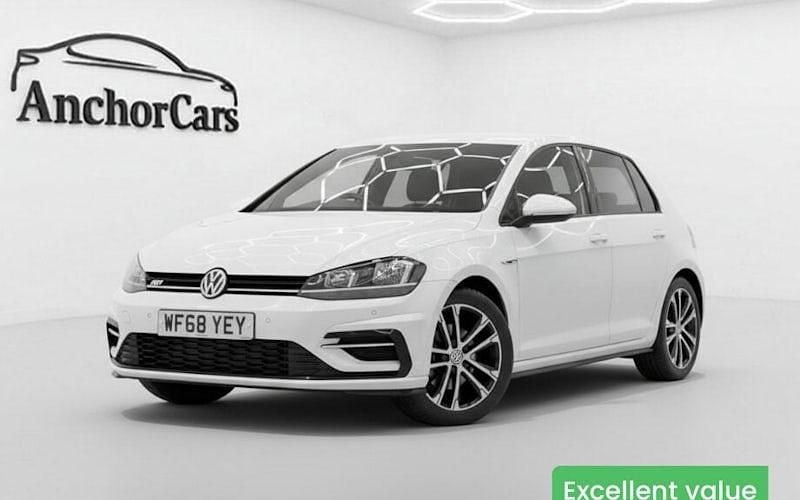 Used VW Golf VII R-line 150 HP (110 kW) 2018 White Hatchback