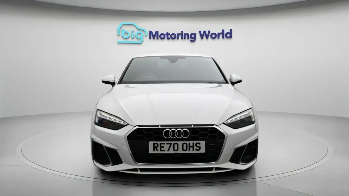 Used Audi A5 Sportback S-Line 163 HP (119 kW) 2020 White Hatchback