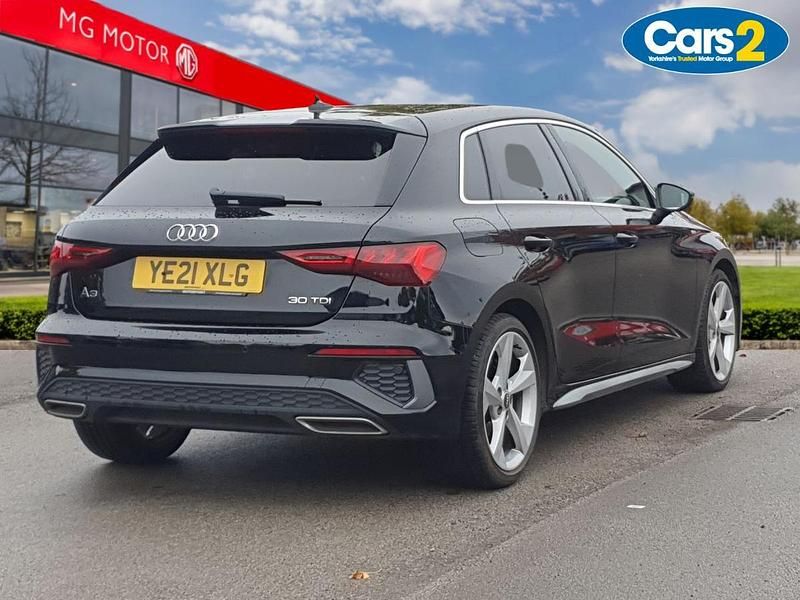 Used Audi A3 S-Line 114 HP (83 kW) 2021 Black Hatchback