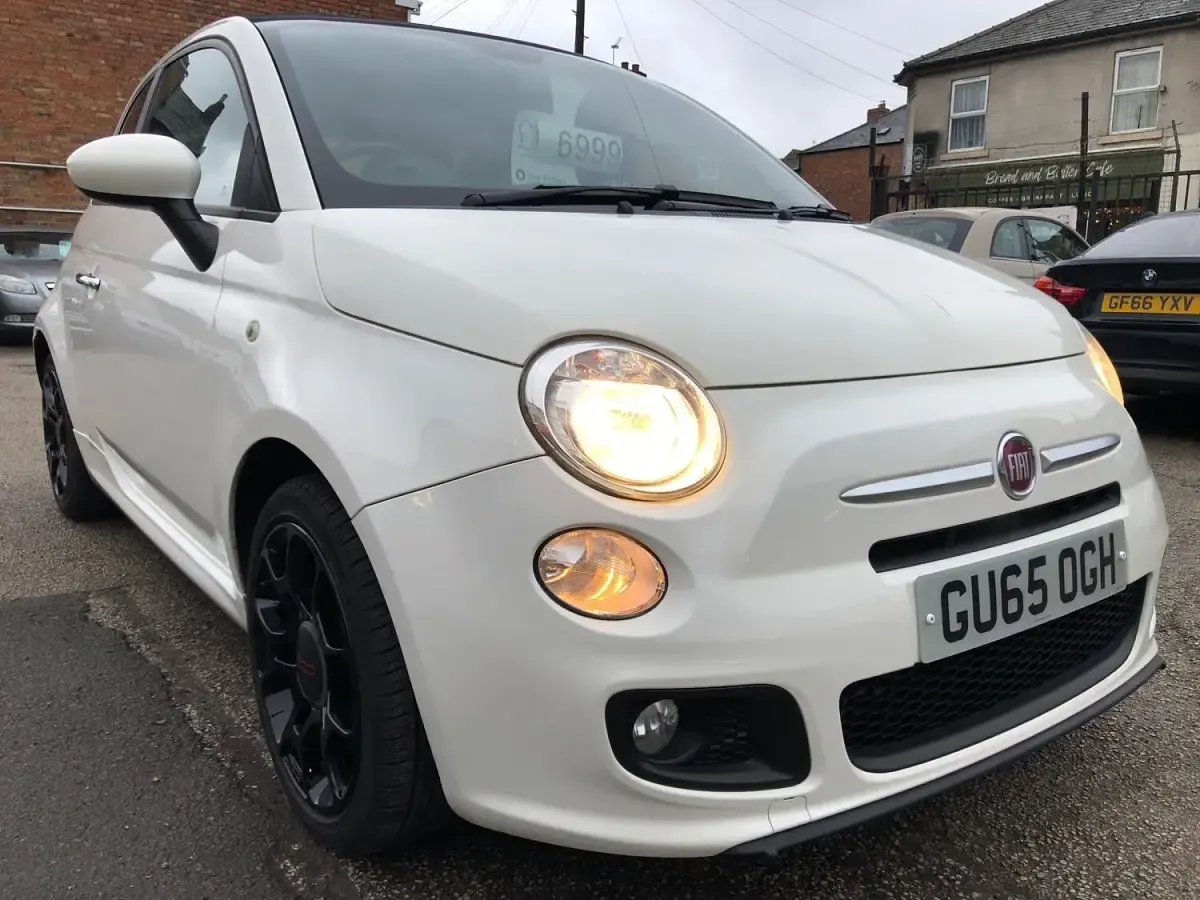 Used Fiat 500 S 2015 White Cabriolet