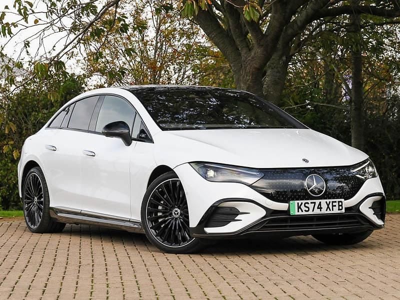 White Used 2024 Mercedes EQE350 AMG line Sedan | £49,998 (A bit pricey) - Image 1/4