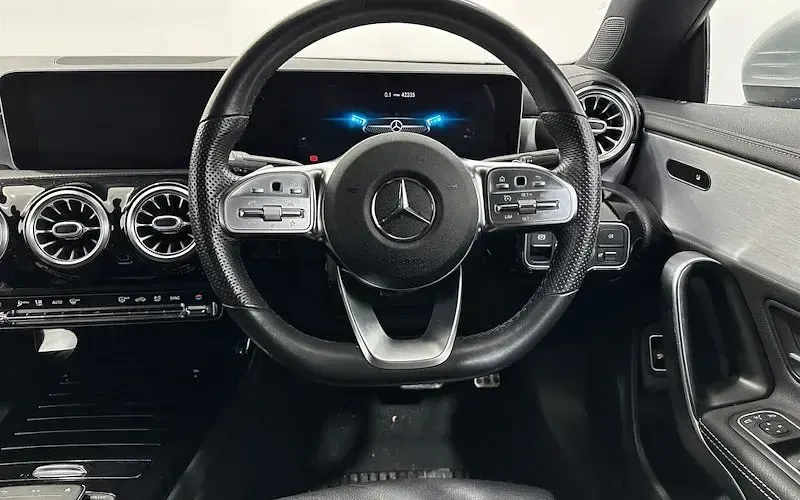 Used Mercedes CLA200 AMG Line Premium 163 HP (119 kW) 2020 Silver Coupe