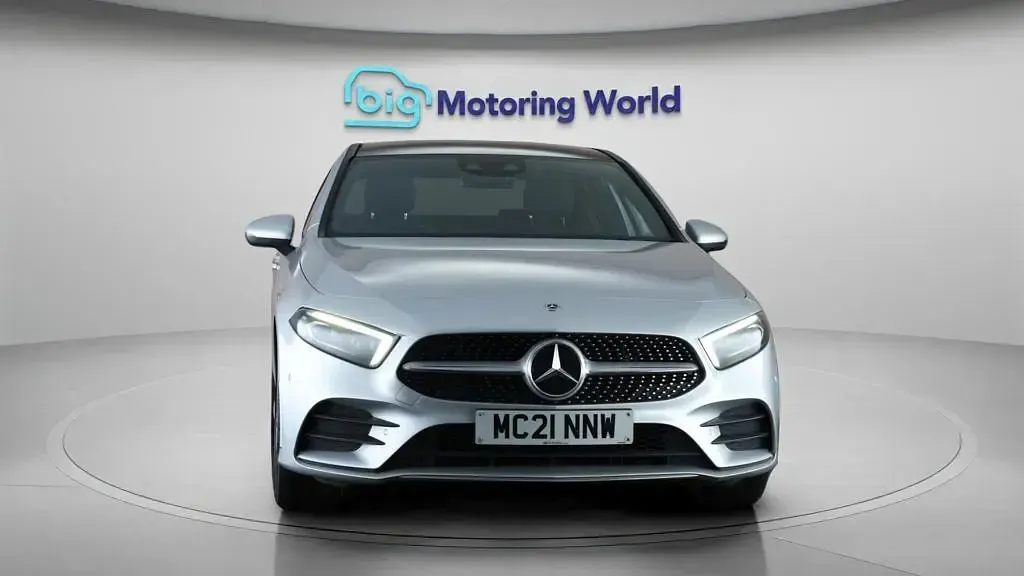 Used Mercedes A250 AMG line 259 HP (190 kW) 2021 Silver Sedan