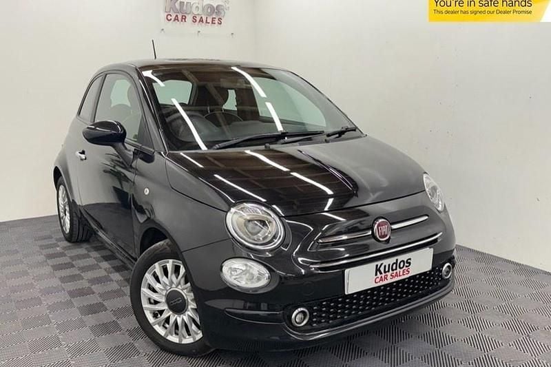 Black Used 2021 Fiat 500 Lounge Hatchback | £8,290 (Good price) - Image 1/1