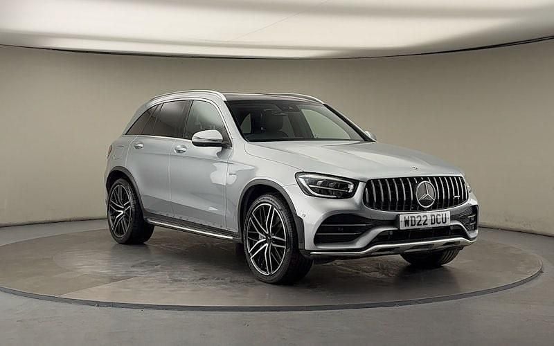 Hightech silver Used 2022 Mercedes GLC43 AMG Premium Plus SUV | £39,350 (Fair price) - Image 1/4