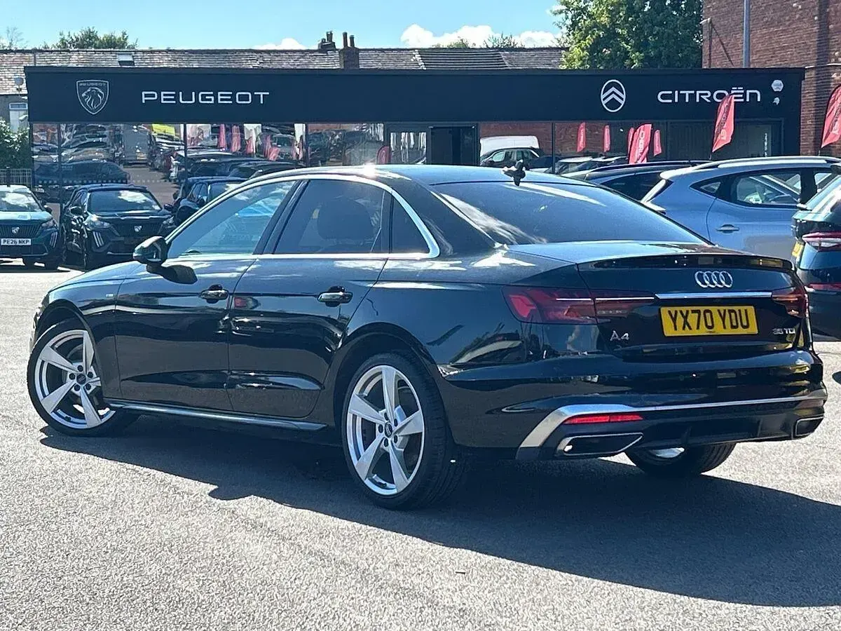 Used Audi A4 S-Line 163 HP (119 kW) 2020 Black Sedan