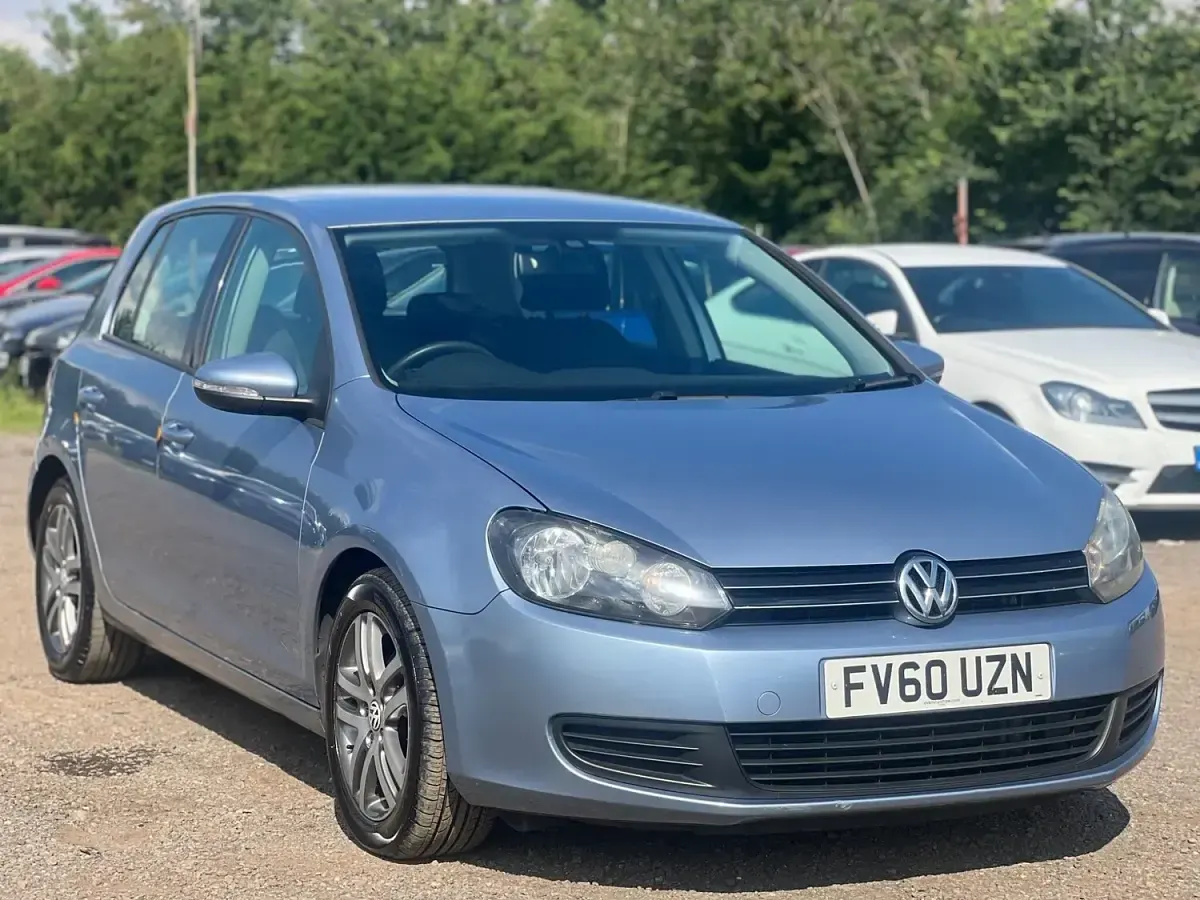 Used VW Golf VI SE 105 HP (77 kW) 2010 Blue Hatchback