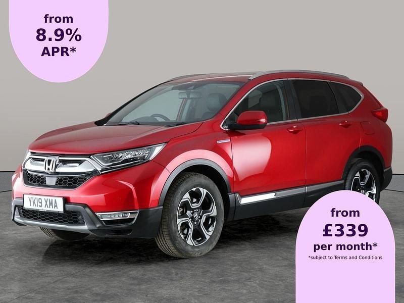 Red Used 2019 Honda CR-V Hybrid SUV | £20,703 (Fair price) - Image 1/2