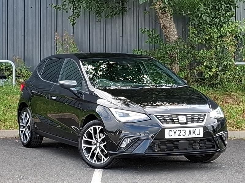 Black Used 2023 Seat Ibiza XCELLENCE Hatchback | £16,998 (Fair price) - Image 1/4