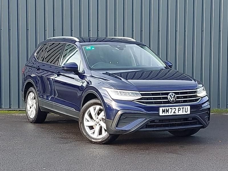 Blue Used 2022 VW Tiguan Allspace Life SUV | £21,498 (Fair price) - Image 1/4