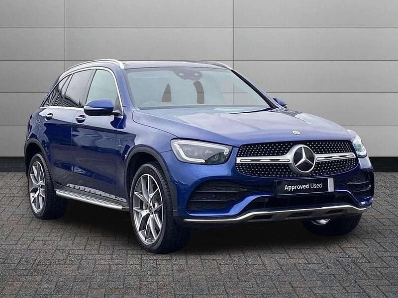 Blue Used 2021 Mercedes GLC300e AMG Line Premium Plus SUV | £29,850 (Fair price) - Image 1/4