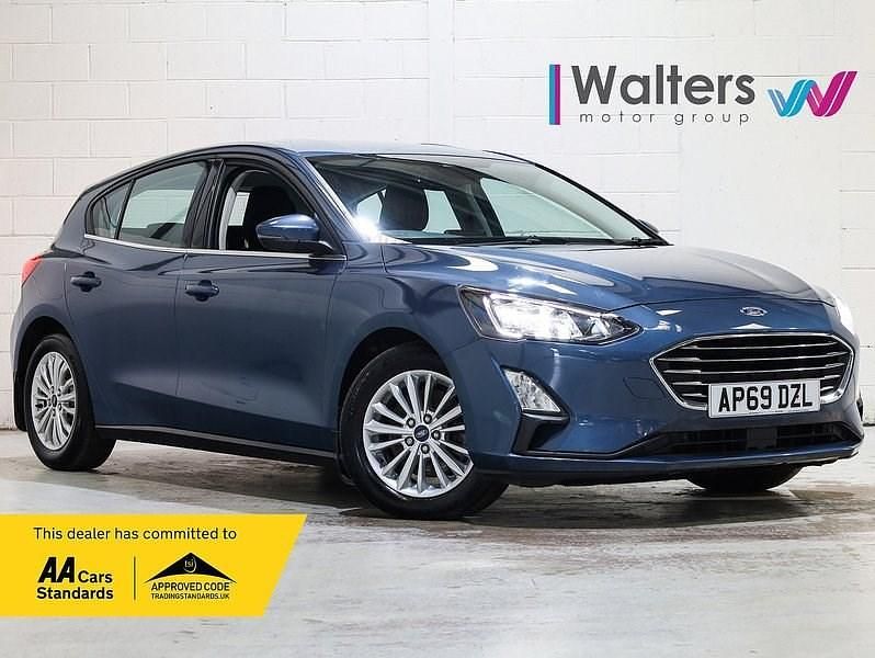 Blue Used 2020 Ford Focus Titanium Hatchback | £8,900 (Good price) - Image 1/4